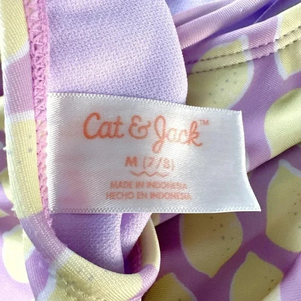 Cat & Jack | Girls Lemon Print One Piece ((M)/7-8 yrs) 🍋